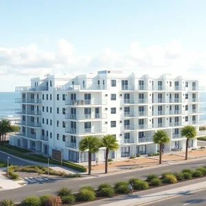 Rendering of affordable housing units for essential workers on Hilton Head Island