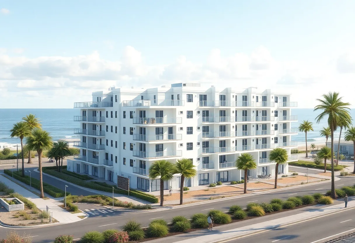 Rendering of affordable housing units for essential workers on Hilton Head Island