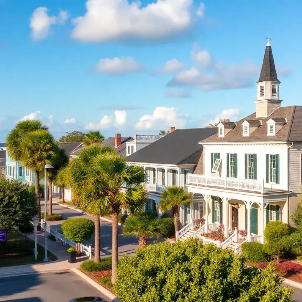 A stunning view of Beaufort SC showcasing its antebellum architecture and coastal charm