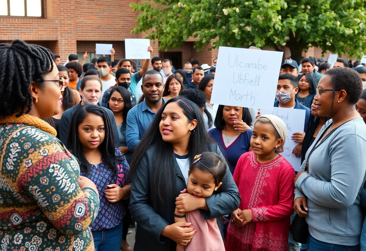 Community gathering focusing on immigration issues in Augusta, Georgia.