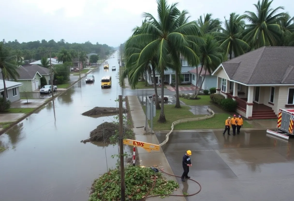 Aftermath of Tropical Storm Debby